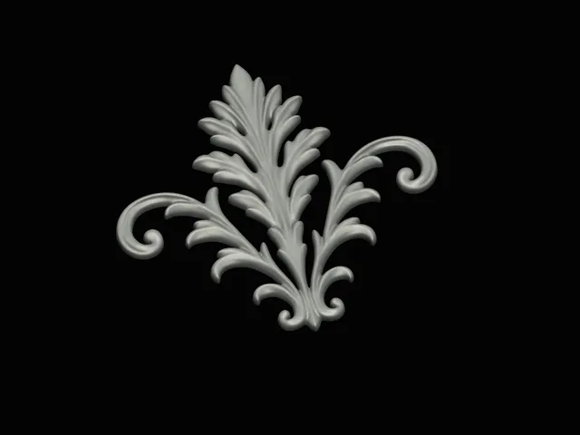 relief leaf symbol model