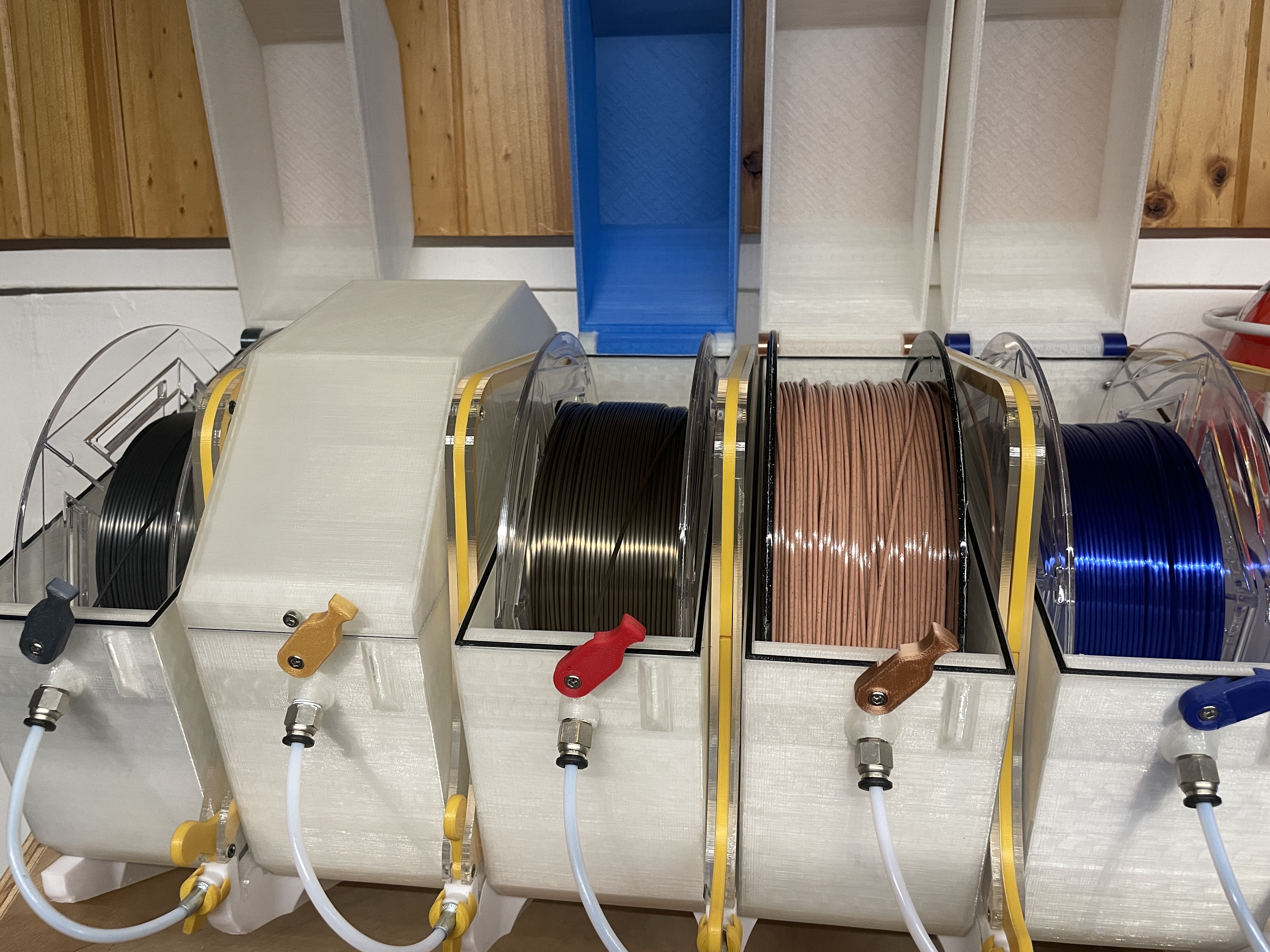 The shark MMU drybox spool holder and filament buffer V3