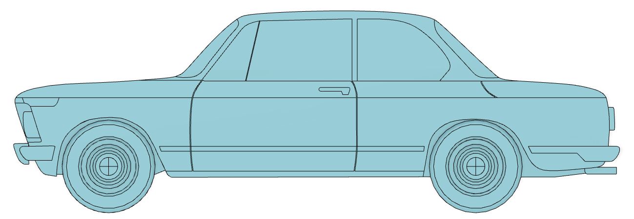 Miniatura 2 do modelo 3D BMW 2002 flat magnet