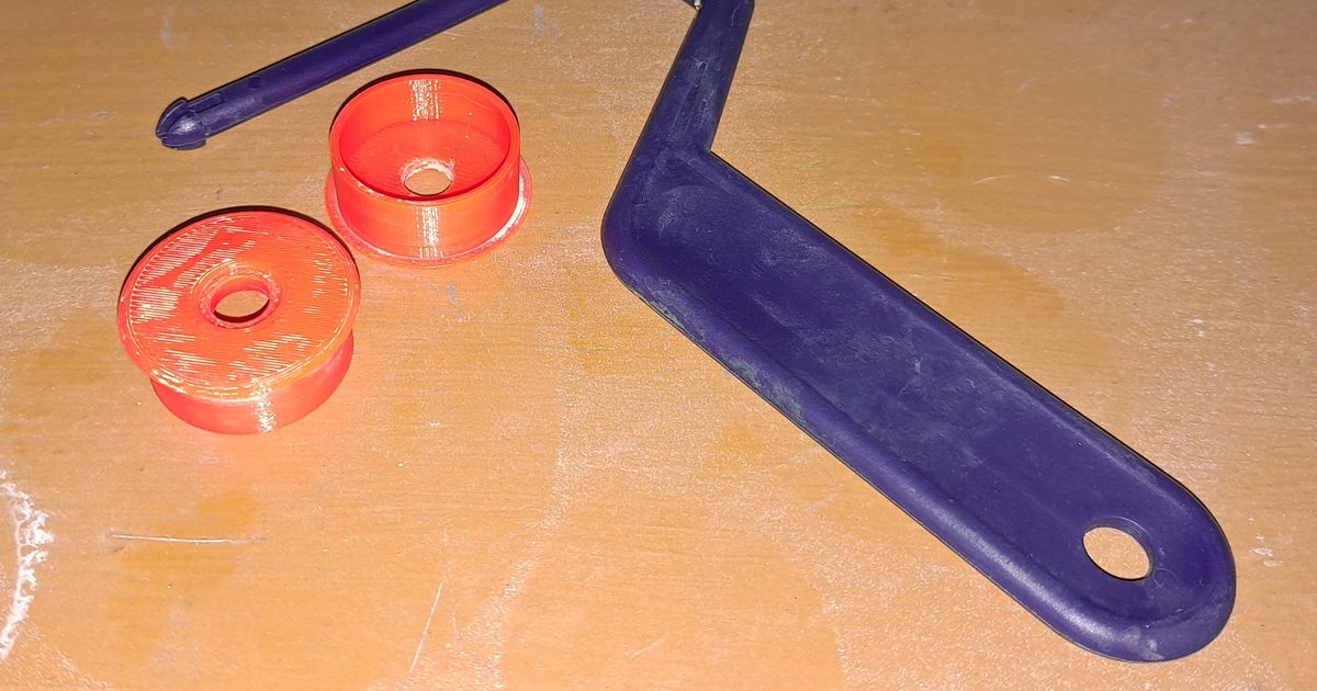 Mini paint roller end caps by BTuck Download free STL model