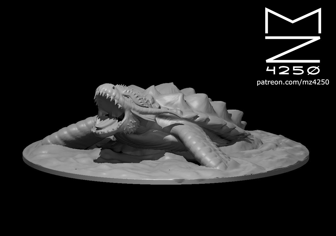 Miniatura 2 do modelo 3D Dragon Turtle Updated