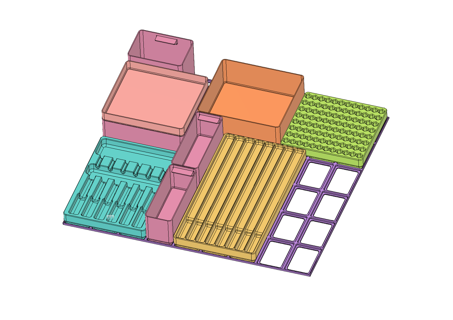 Raaco Compatible Sorting boxes - Mega pack