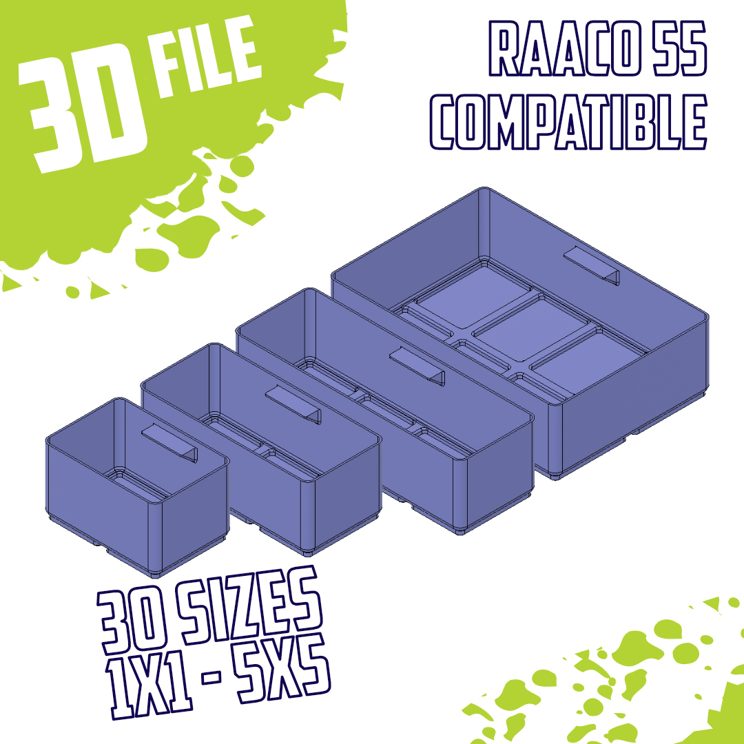 Miniatura 3 do modelo 3D Raaco Compatible Sorting boxes - Mega pack