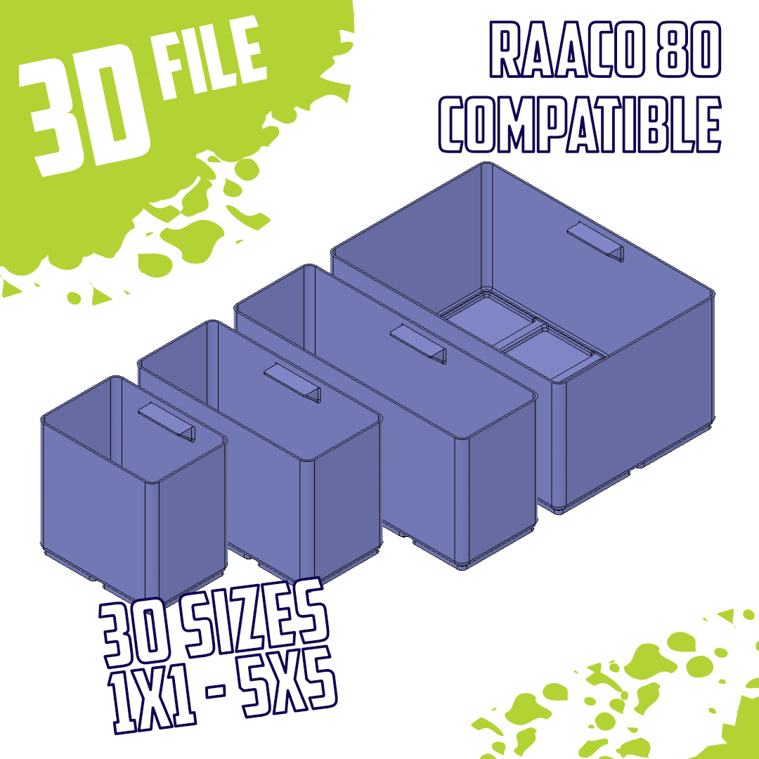 Miniatura 4 do modelo 3D Raaco Compatible Sorting boxes - Mega pack