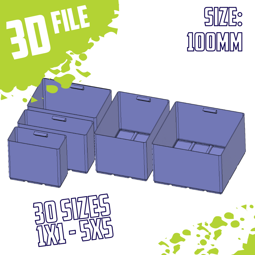 Miniatura 5 do modelo 3D Raaco Compatible Sorting boxes - Mega pack