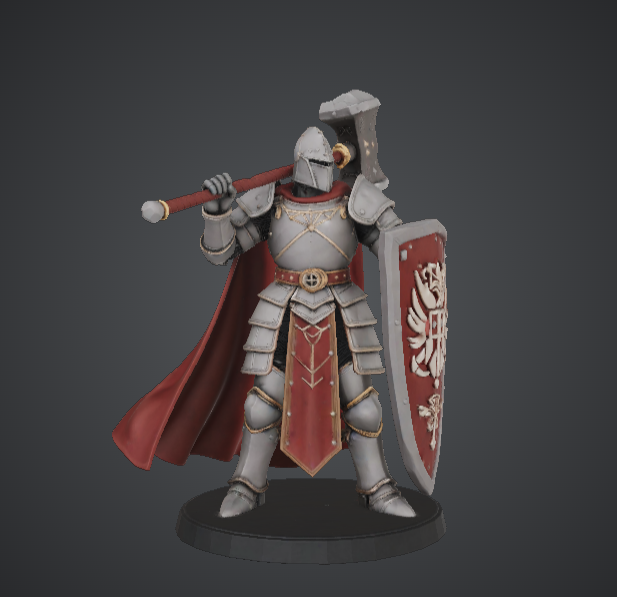 Warhammer Paladin Knight – Armoured Guardian with Heraldic Shield