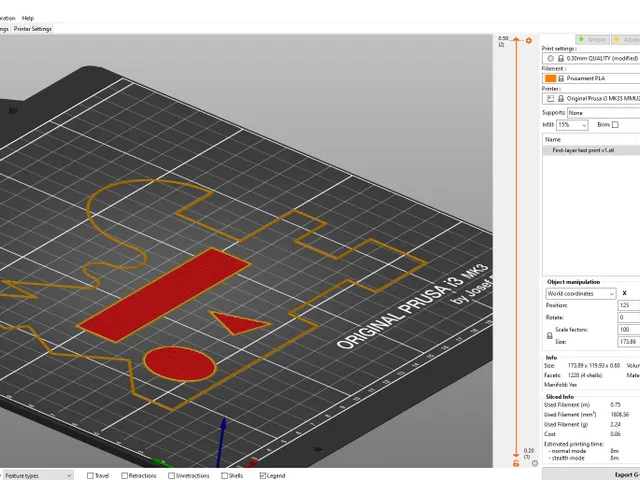 Another first-layer test print - slice it for your printer's configuration!