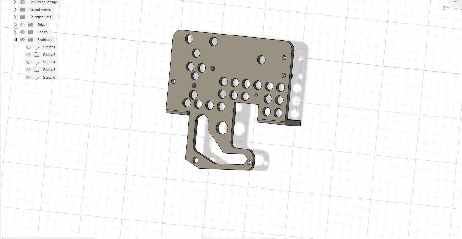 Original X carriage plate for CR-10 Smart printer
