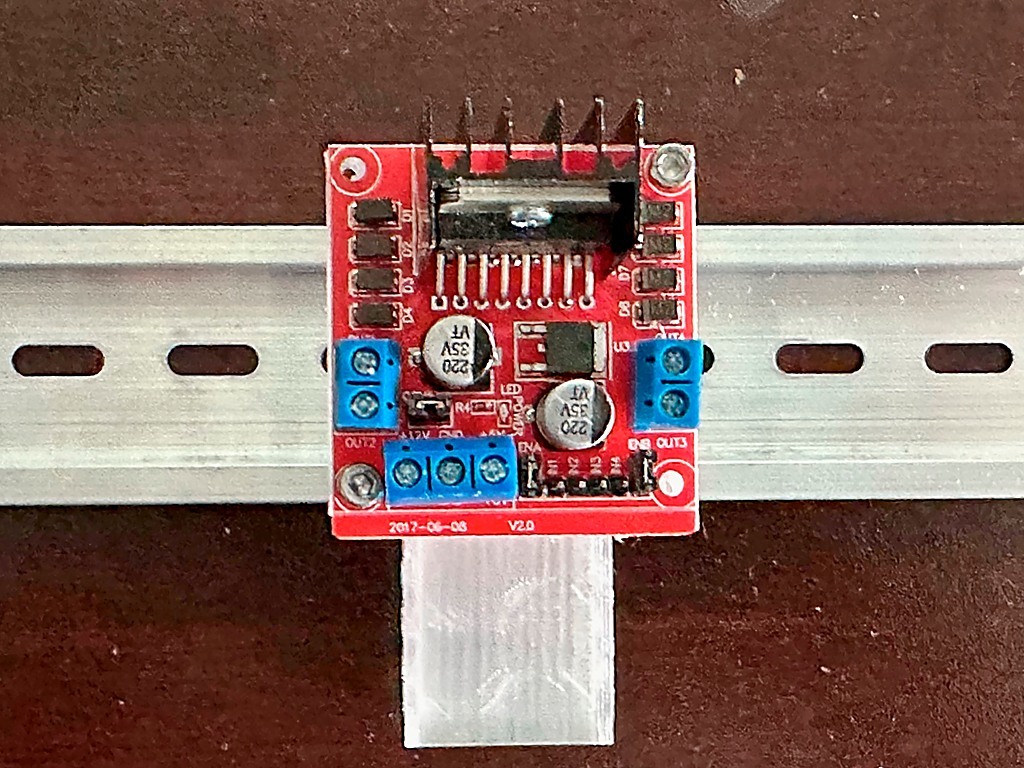 Din Rail mount for L298N Motor Drive Controller Board