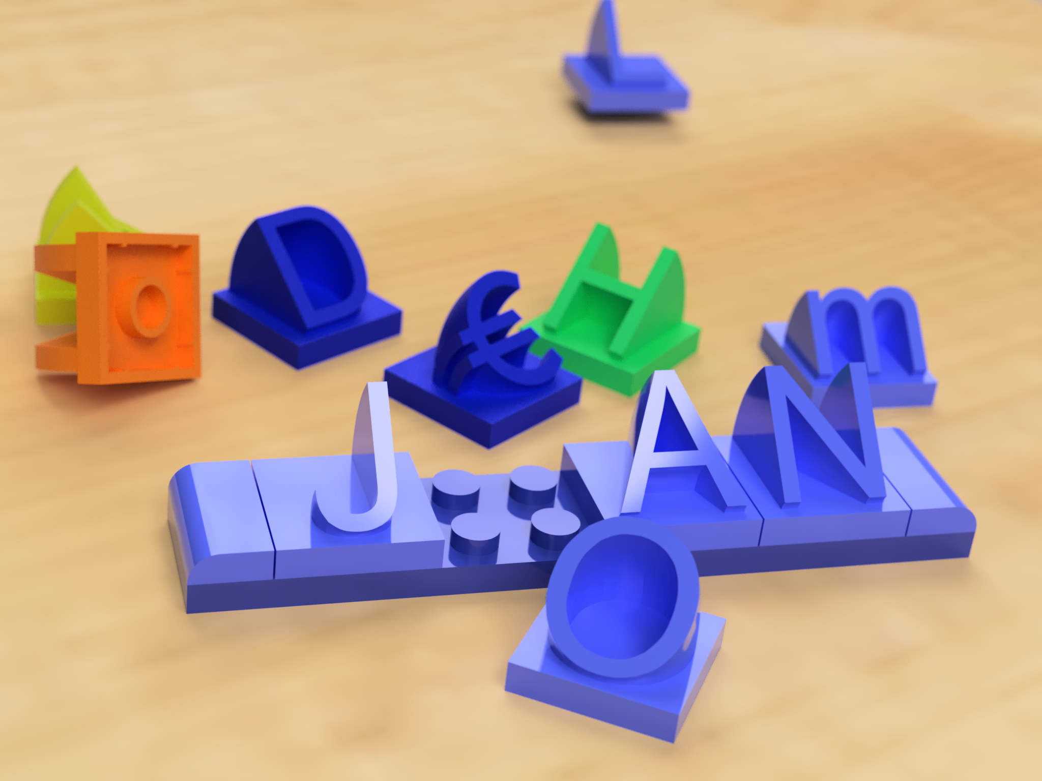 Letter & Symbol building blocks by Joe | Download free STL model ...