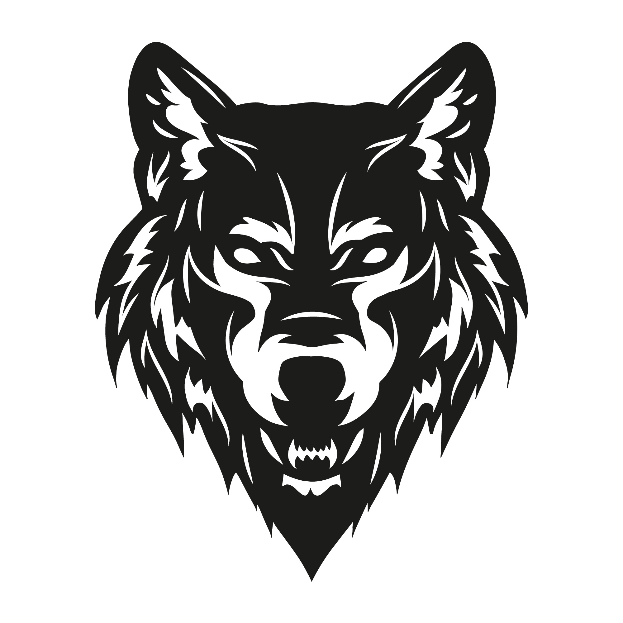 wall art wolf