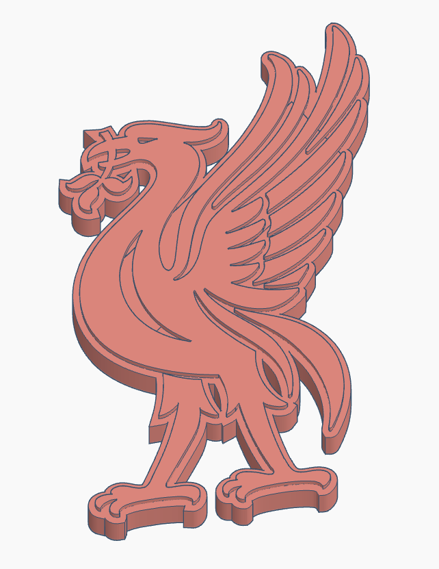 Liverpool Liver bird Logo by fawkeswei Download free STL model