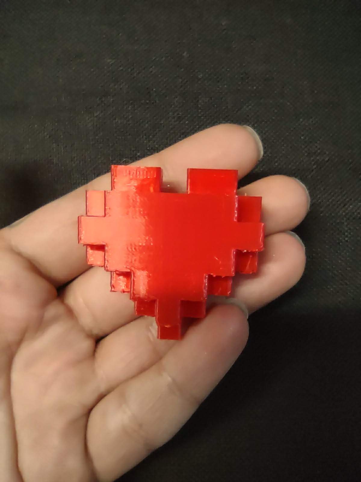 8-Bit Pixel Heart – Chunky Retro Blocky Valentine Gift