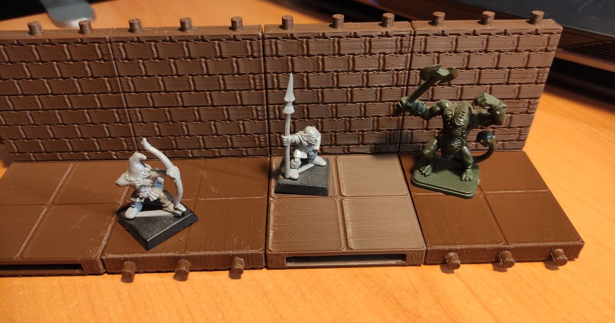 Dungeon tileset base by Armored wolf | Download free STL model ...