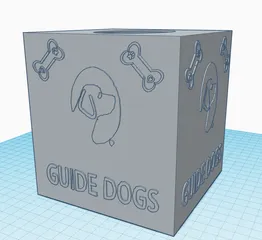 Guide dog tissue box holder