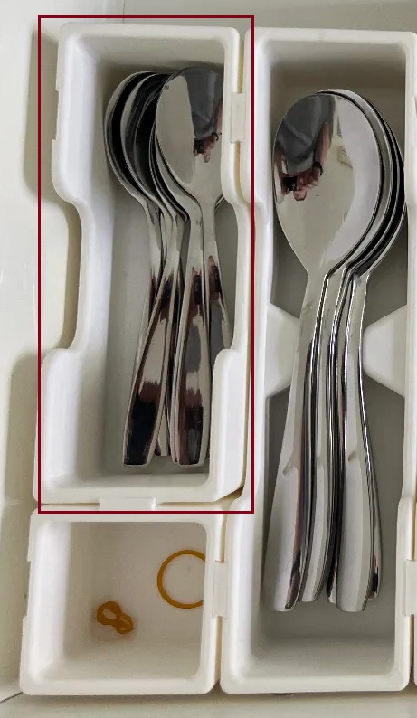 Modular Cutlery Organizer - Small Tray with Cutout