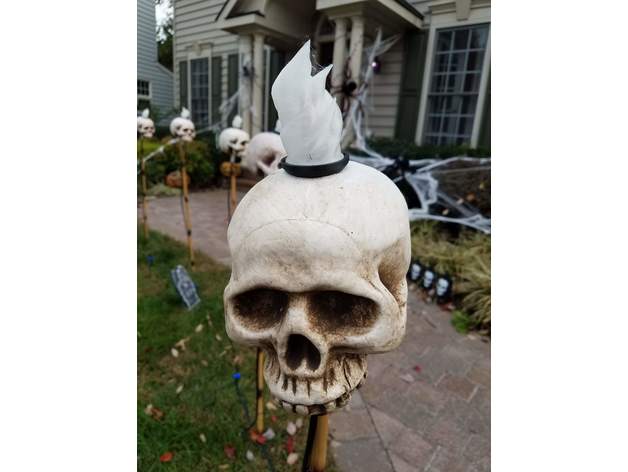 LED Skull Torches