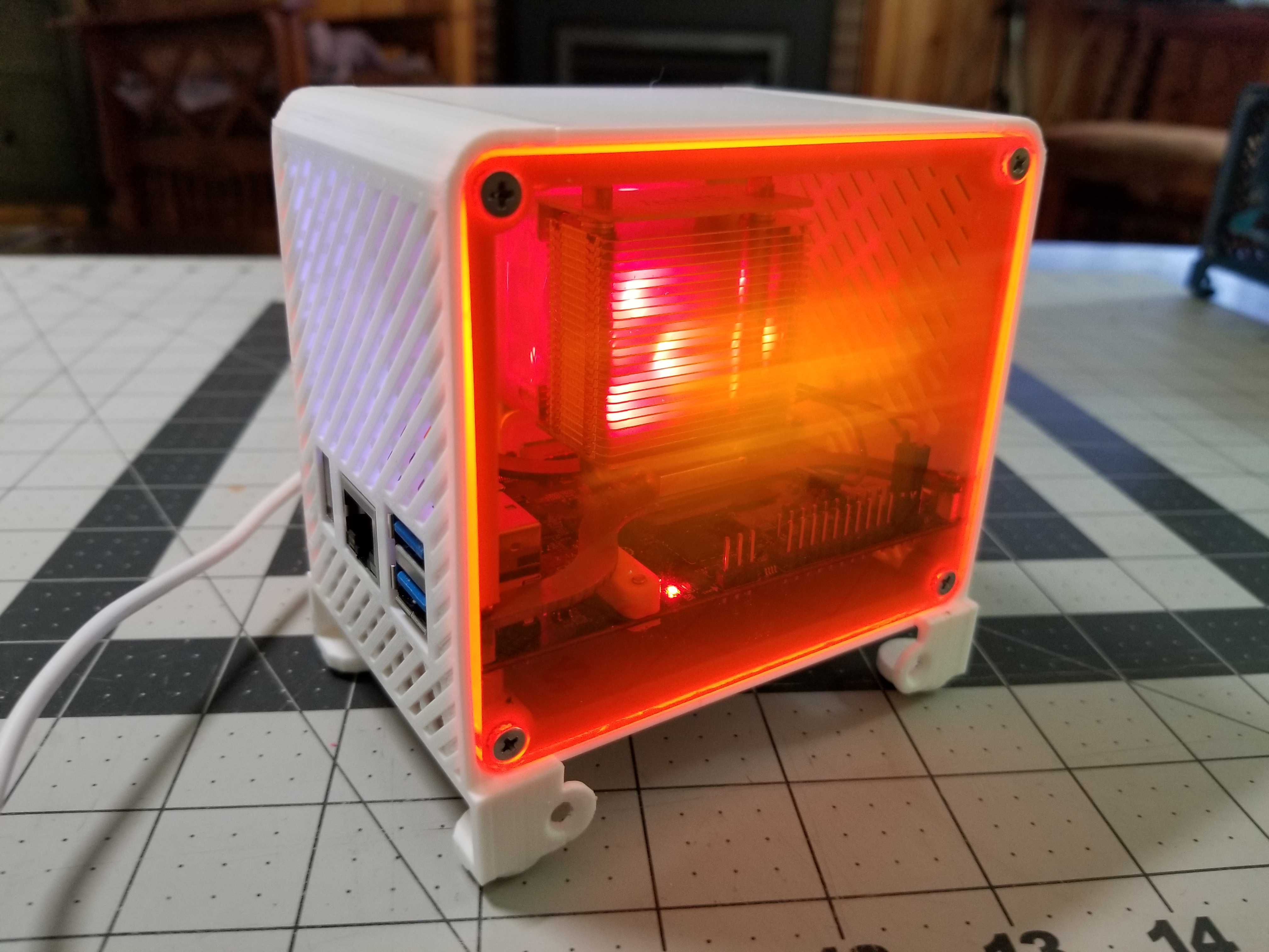 Mini Desktop Case for Orange Pi 5 with Ice Tower intended for