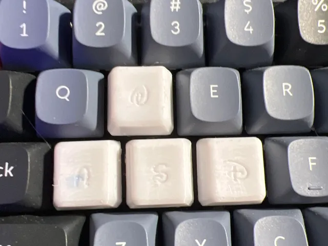Disney Font Keycaps for Mechanical Keyboards