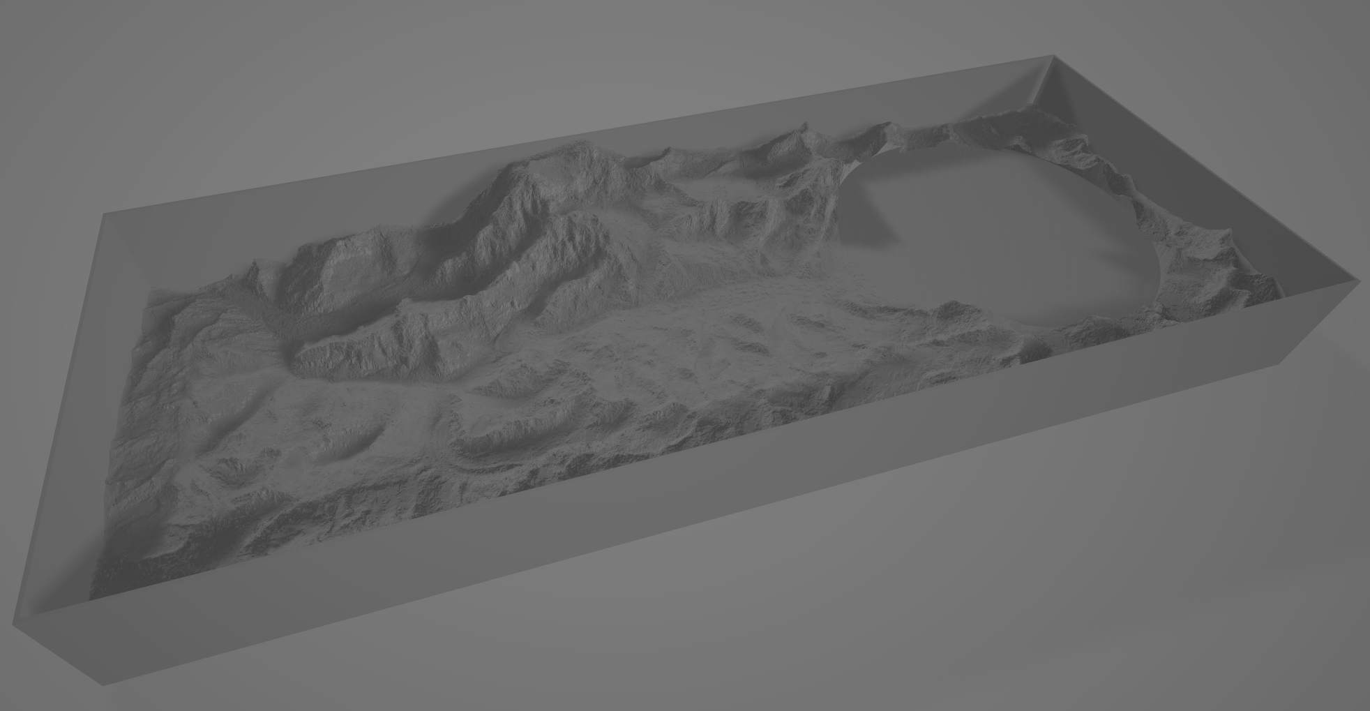 Himalayas Topographic Landscape Plant Saucer