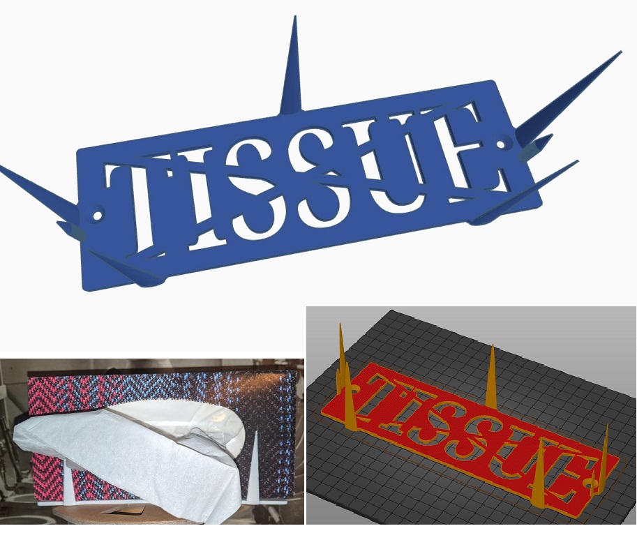 Shelf Mount Tissue "Box"