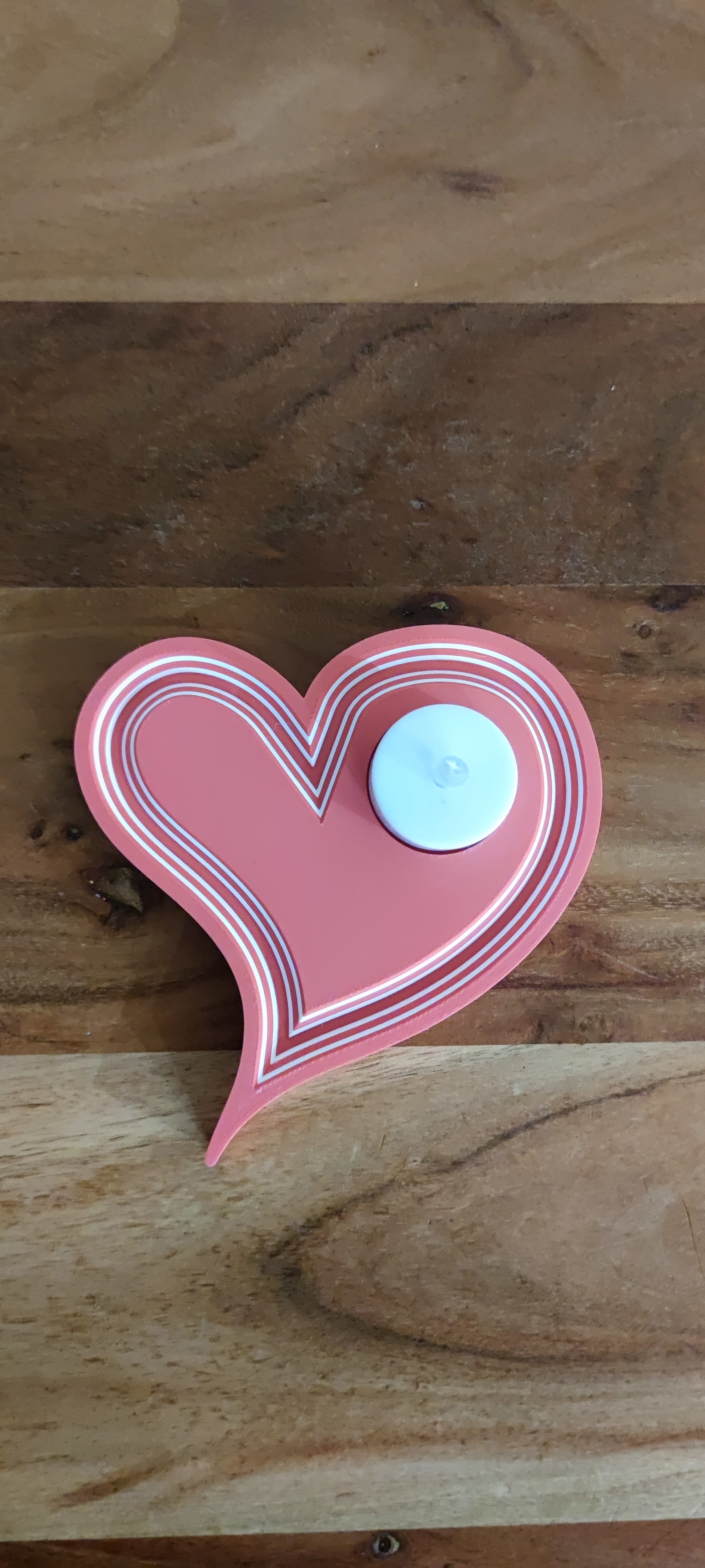 Valentine design heart tea light decoration