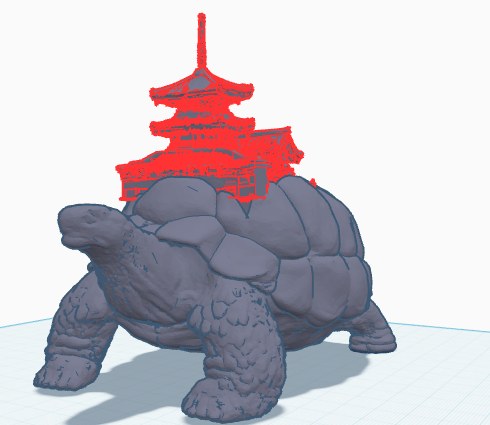 Japanese traditional house in turtle shell