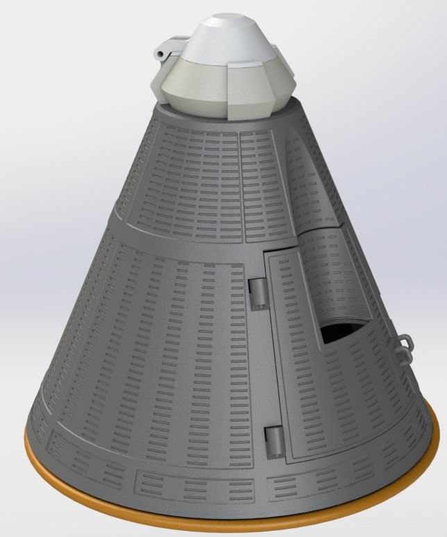 Mk2 Command Pod from Kerbal Space Program — miniatura 6