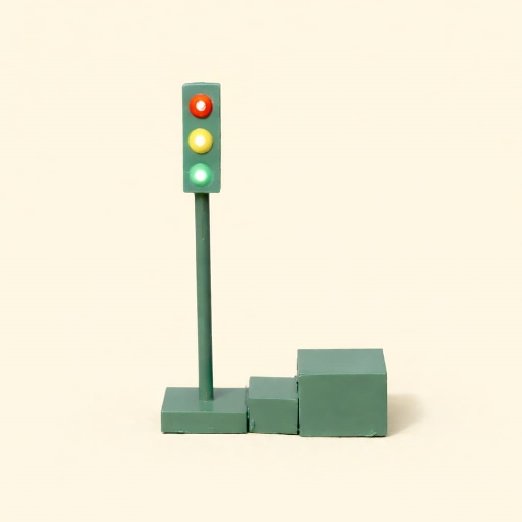 SEMAFORO FUNCIONAL CON LEDS PARA DIORAMAS