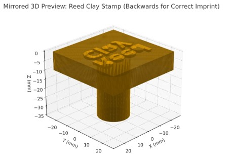 Reed Clay Stamp