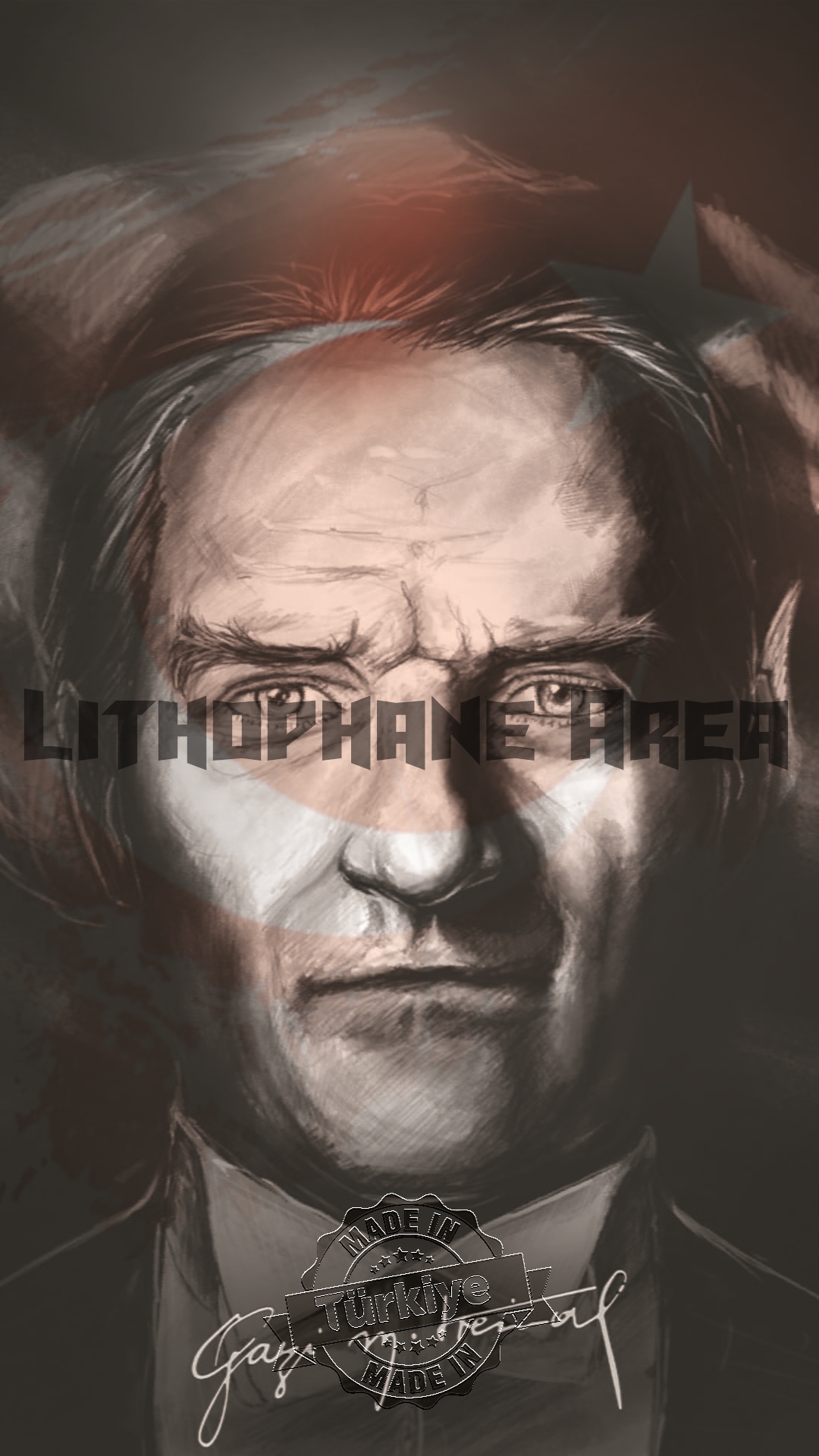 Mustafa Kemal Atatürk Lithophane
