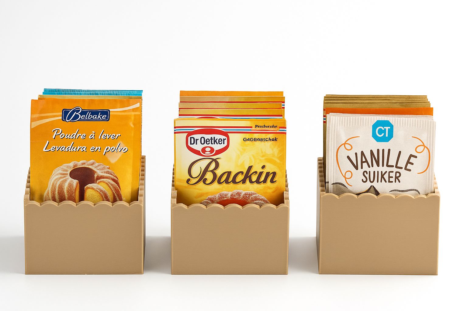 Baking Sachet Organizer – 3D Printed Kitchen Storage