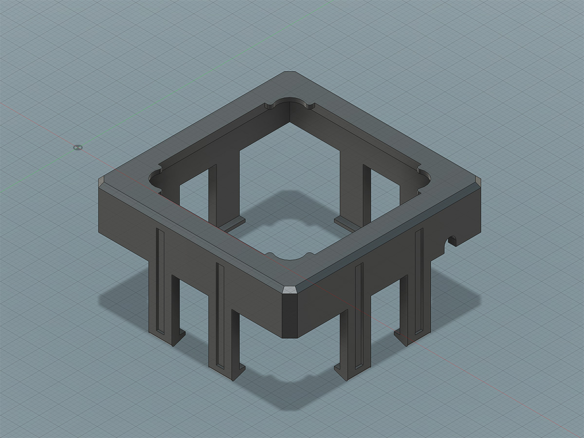 Motorola 68040 CPU Fan Holder