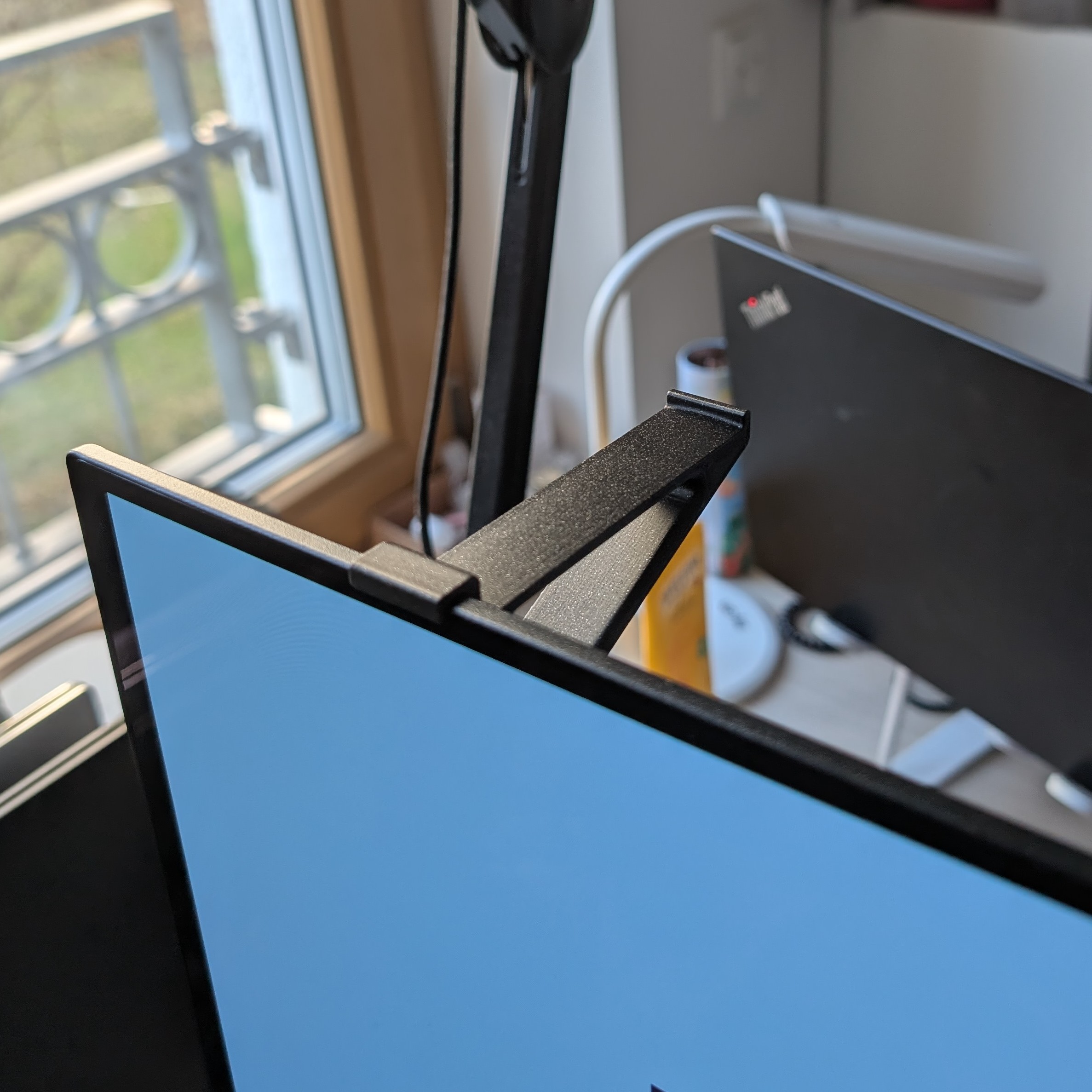 Back of the monitor headphone holder (e.g. MSI 272URX)