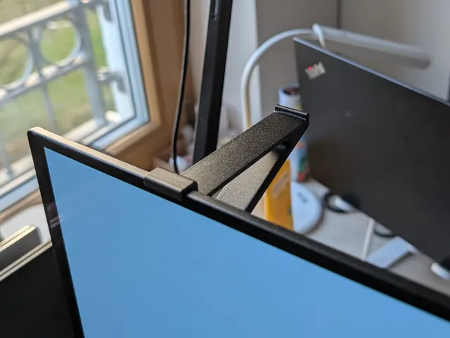 Back of the monitor headphone holder (e.g. MSI 272URX)