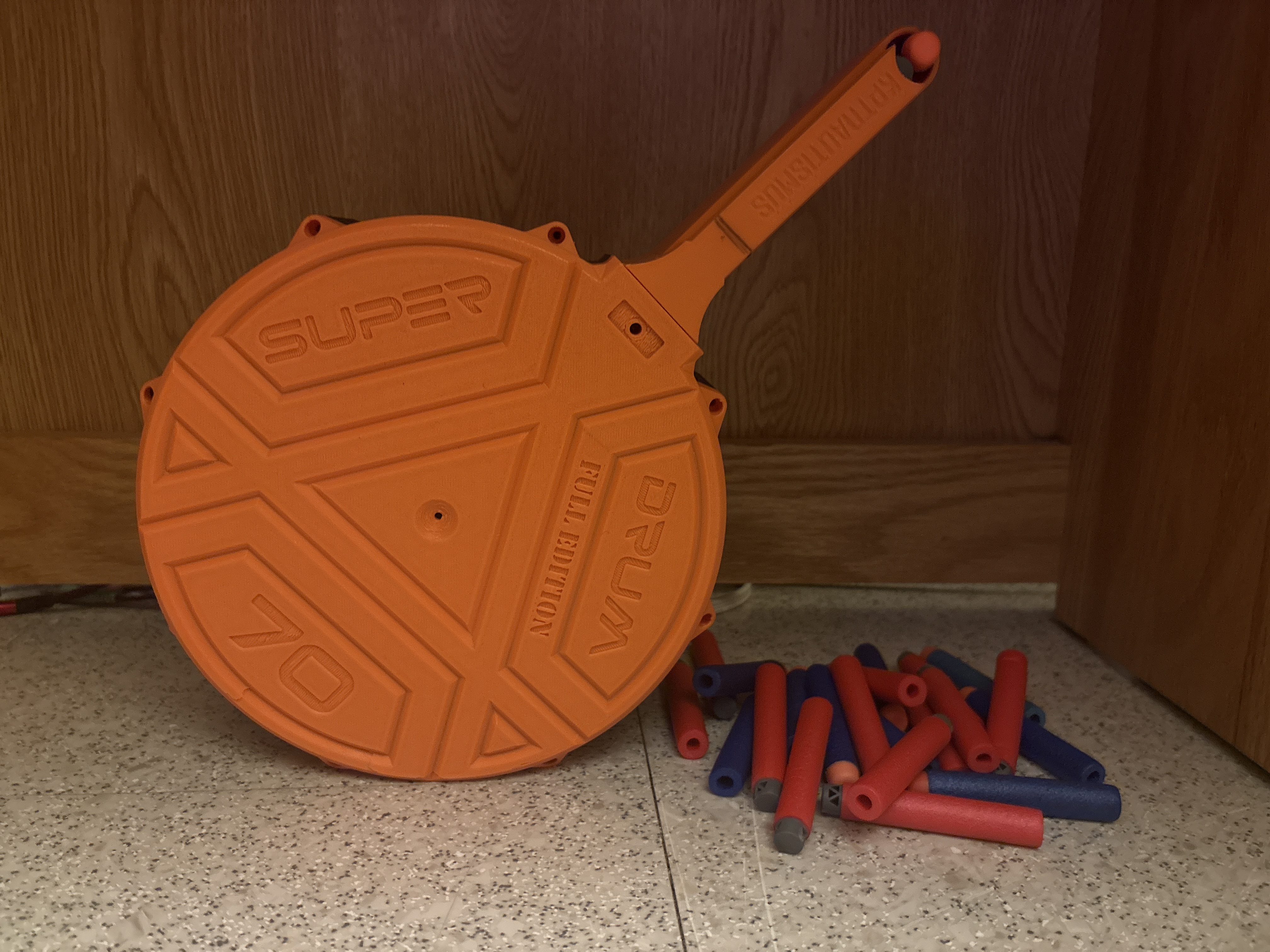 70 dart nerf drum FULL edition