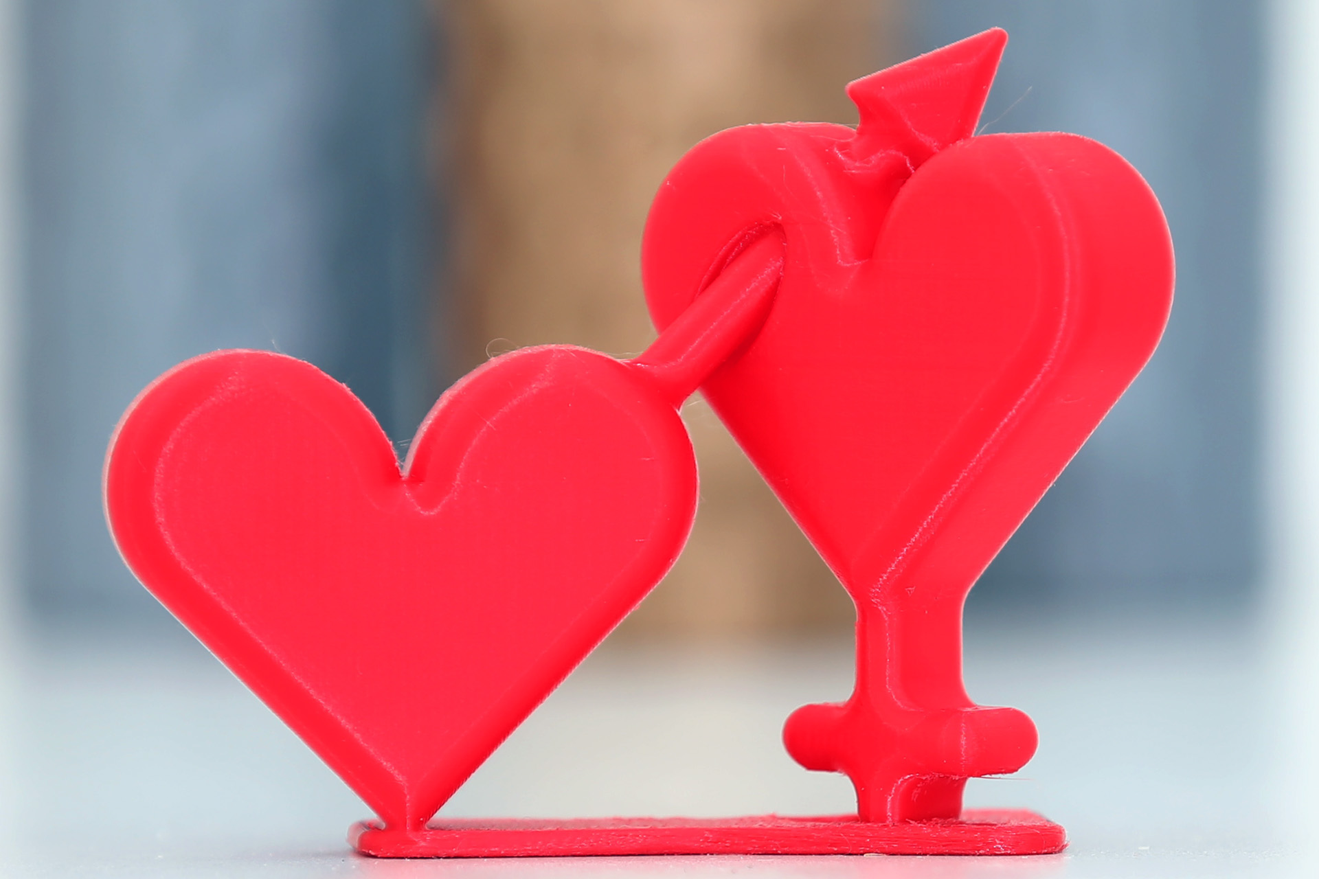 Two Hearts Valentines Day - Male / Female - Venus / Mars - zwei Herzen - männlich / weiblich Valentinstag