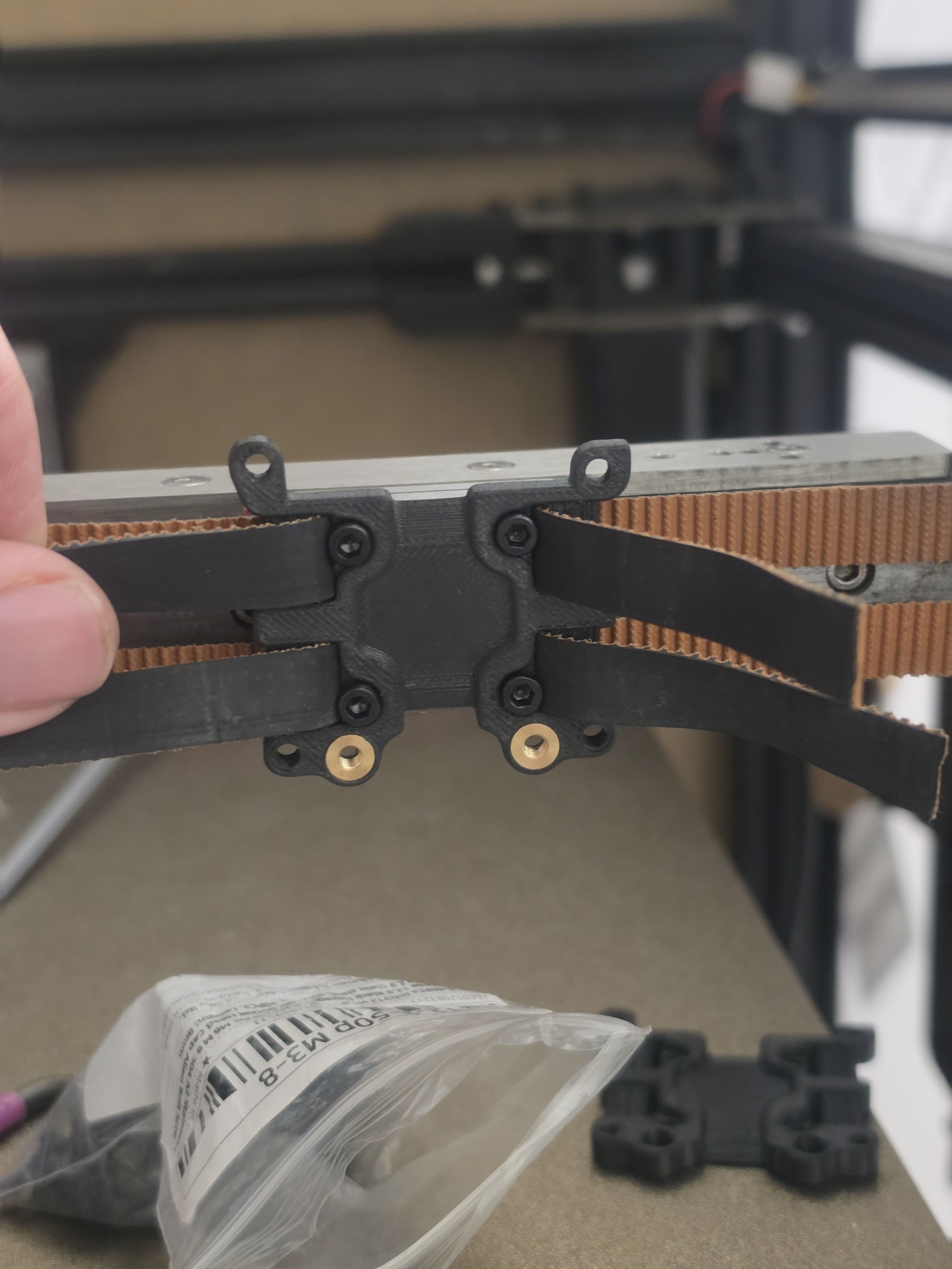INDX 9mm/10mm belt mount for Vorons (standard belt path)