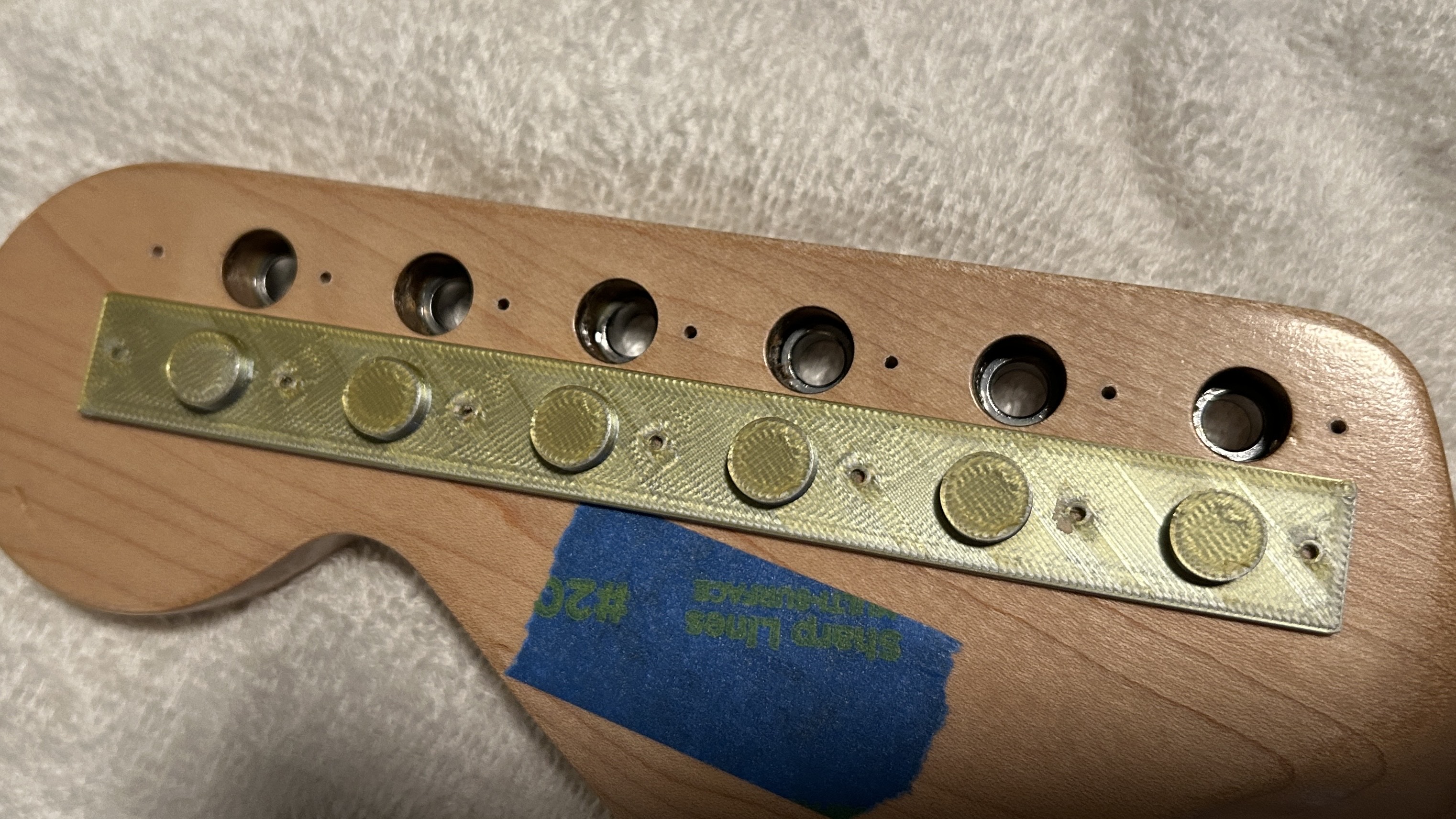 Drilling Template for Vintage Electric Guitar Tuners
