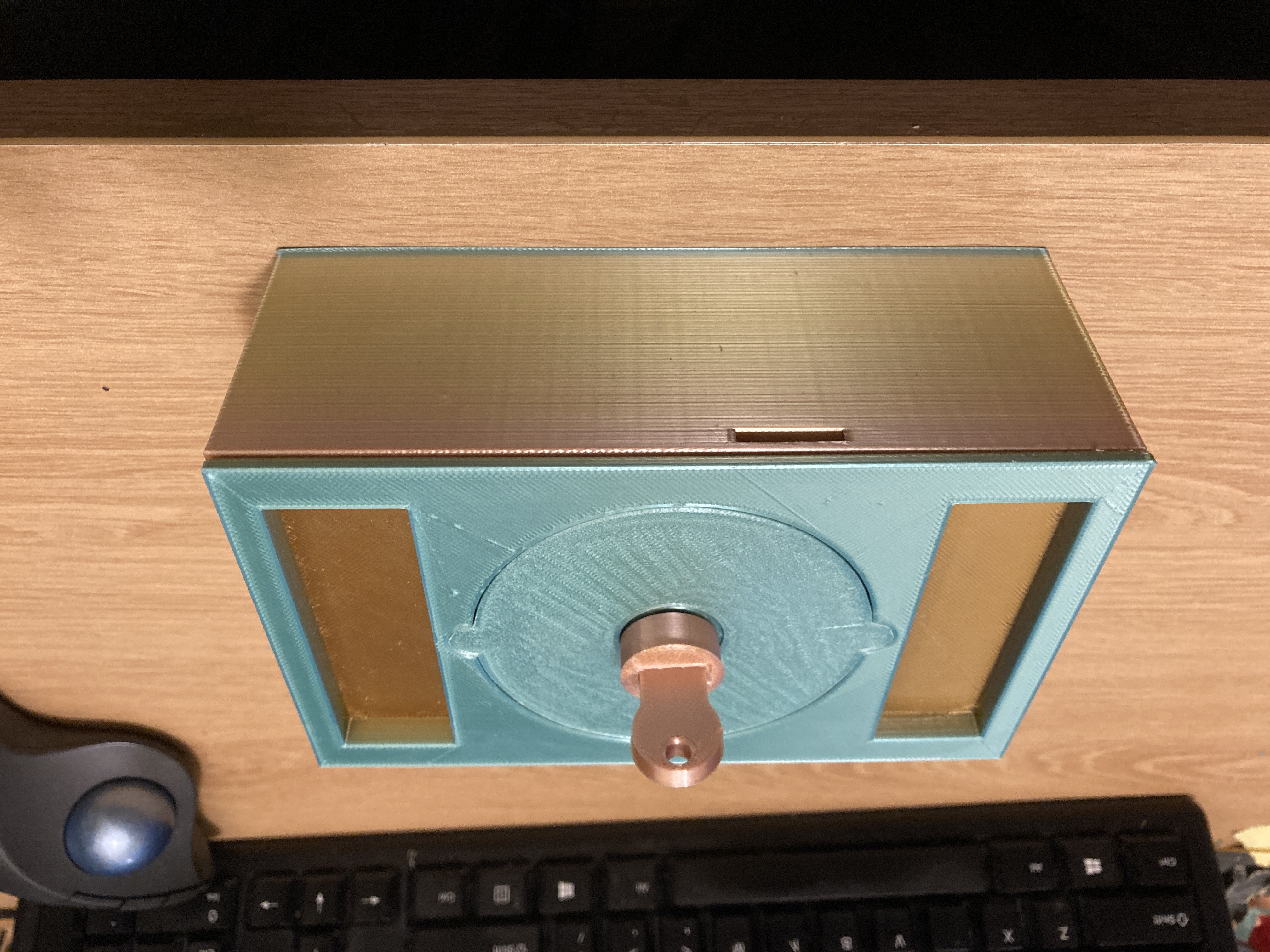 Simple Lock Box with key.