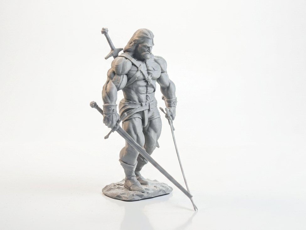 Buff Geralt Warrior Figurine 3D Printable