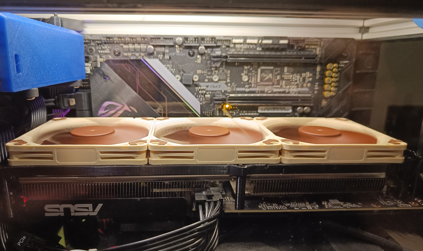 RTX 5060 Ti 16GB 92mm fan brackets zip tie or hard mounted