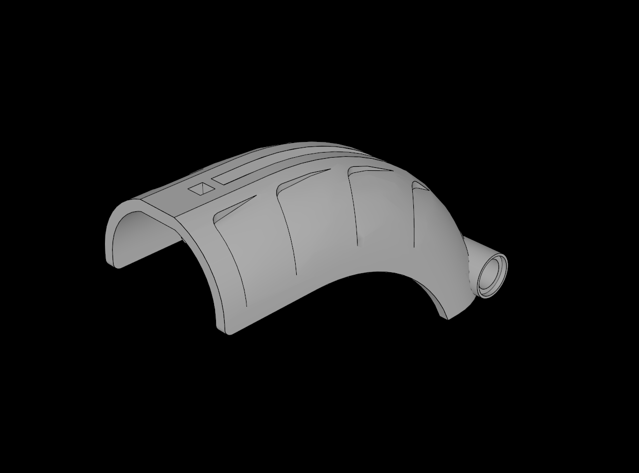 Lego Compatible (44140.dat) Constraction Rahkshi Back Cover with Groove