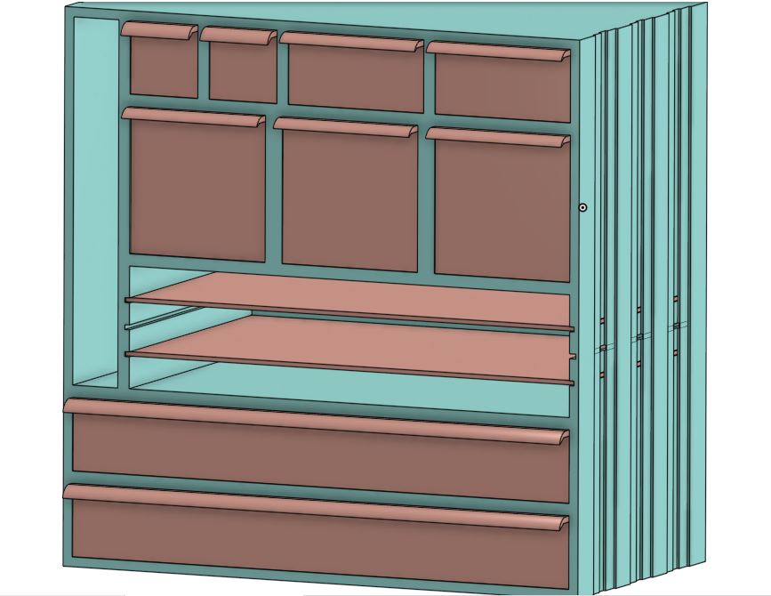 Electronics organiser 3D model