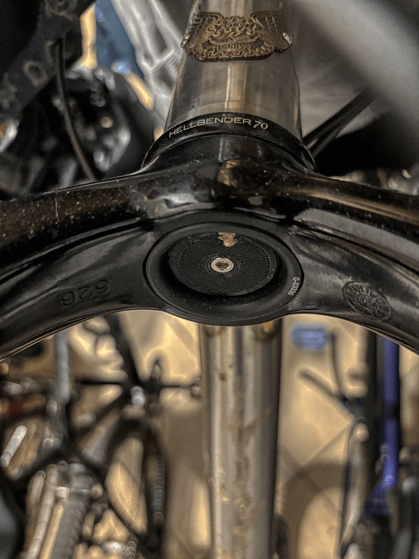 Airtag holder for MTB fork
