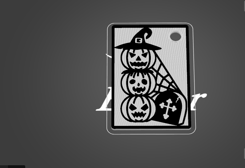 Halloween keychain