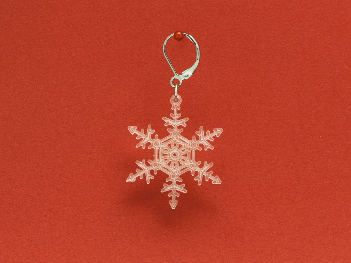 Earrings Snowflake 2