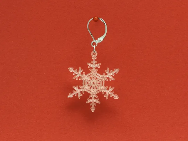 Earrings Snowflake 2
