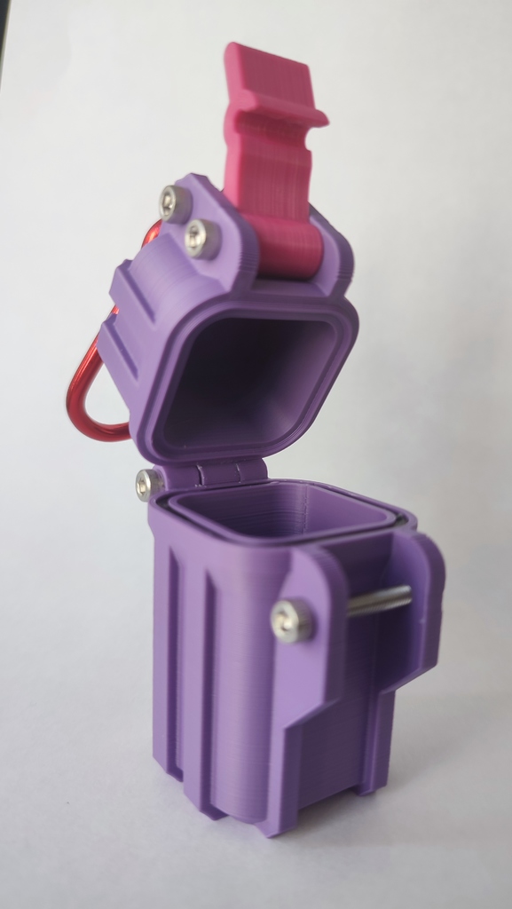 Rugged Portable Ash Tray or Small Container 3D model thumbnail