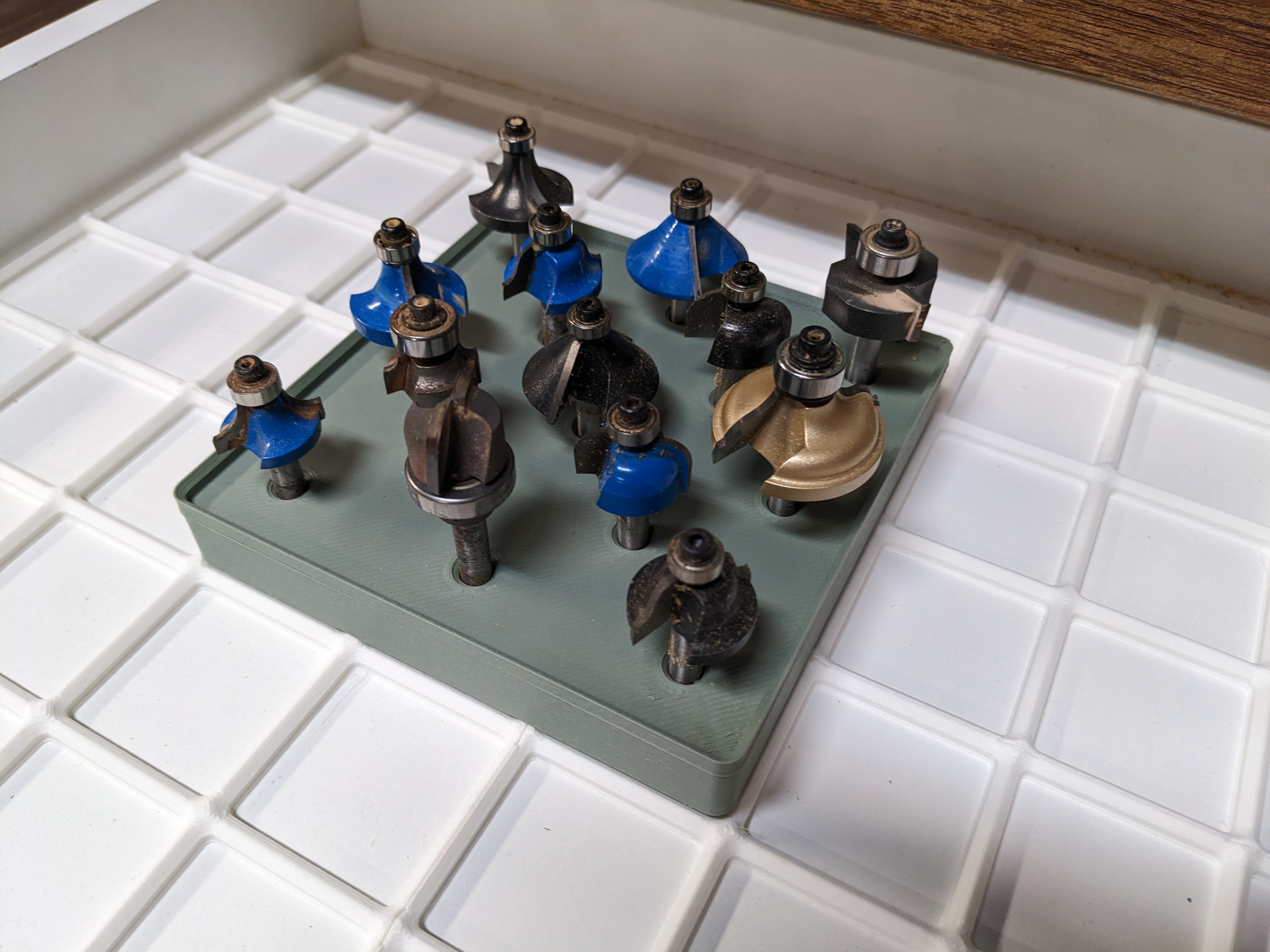 Gridfinity Router Bit Holders